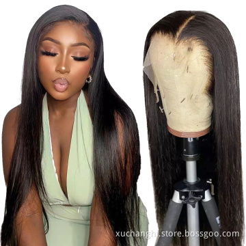 180% 200% Density Unprocessed Original Real Human Long Hair Lace Front Cuticle Aligned HD Lace Wigs for Black Women